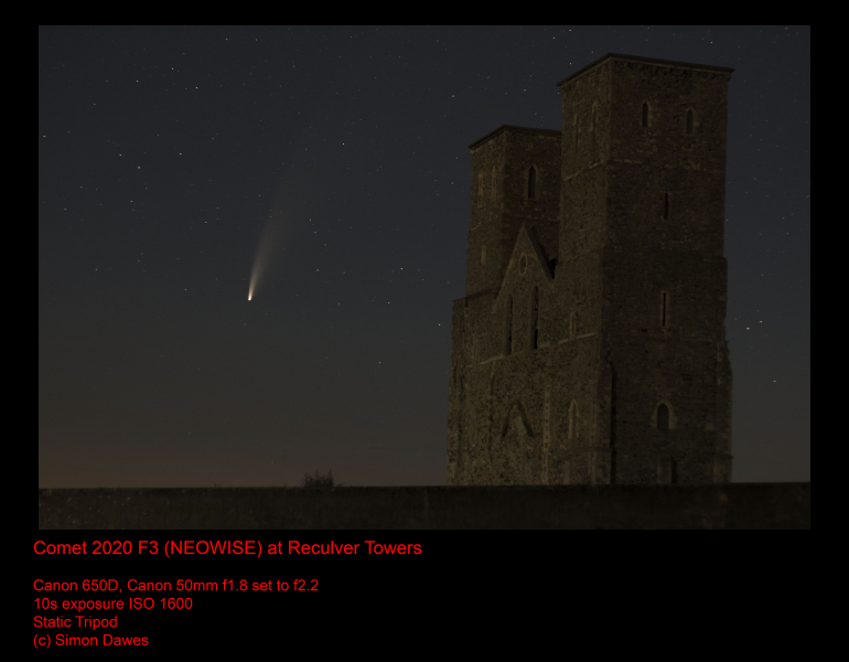 Comet-C-2020F3NEOWISE-Reculver-Towers-2020-07-13_01-27UT-