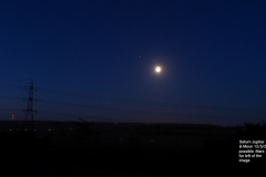 Conjunction of the Moon Jupiter Sature and Mars