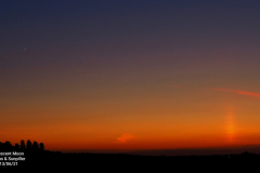 Conjunction - Moon, Venus, Sun Pillar Sun Set JB