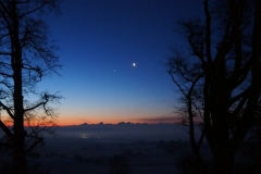 Moon Venus and Jupiter in a January Morning Sky (2019)