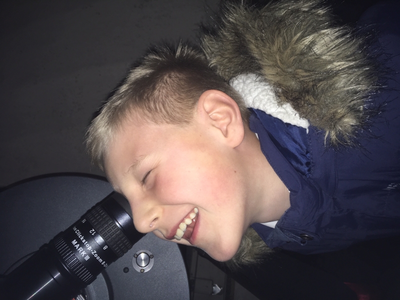 A Child from Sutton-at-Hone Enjoying Astronomy- parental Permissing given#9