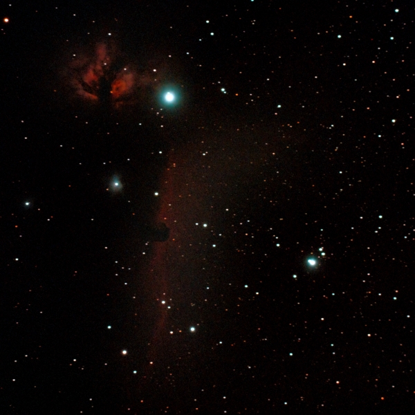 Image by Leigh of the Flame Nebula and the Horsehead