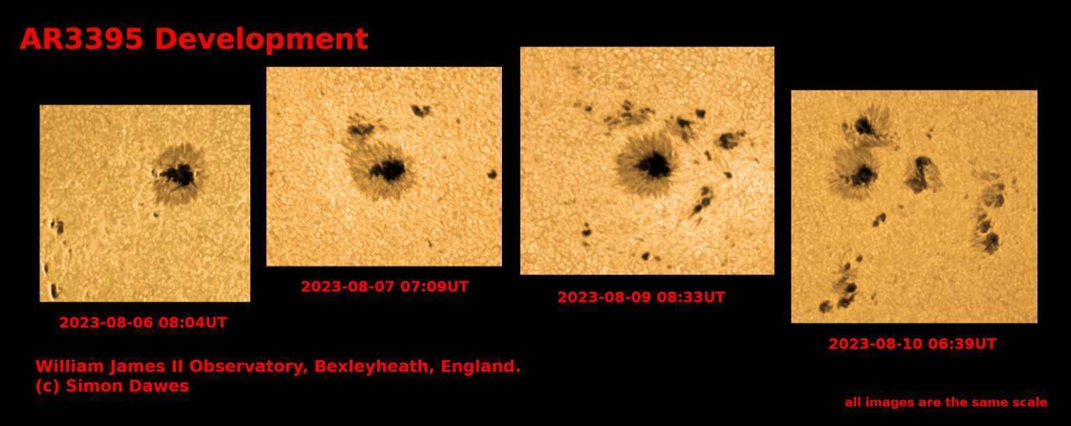 Development of Sunspot AR3395 by Simon Dawes – Crayford Manor House ...