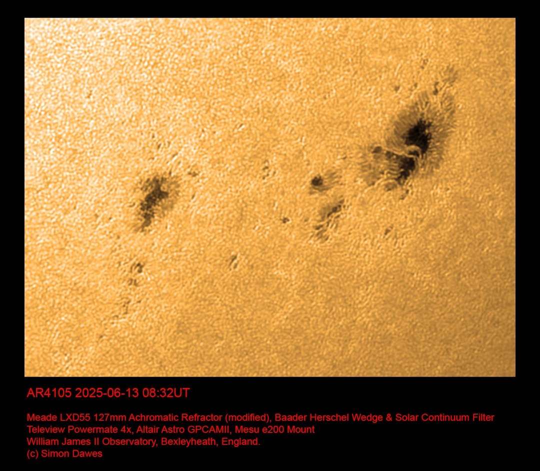 The Sun – June 2025 – Crayford Manor House Astronomical Society Dartford
