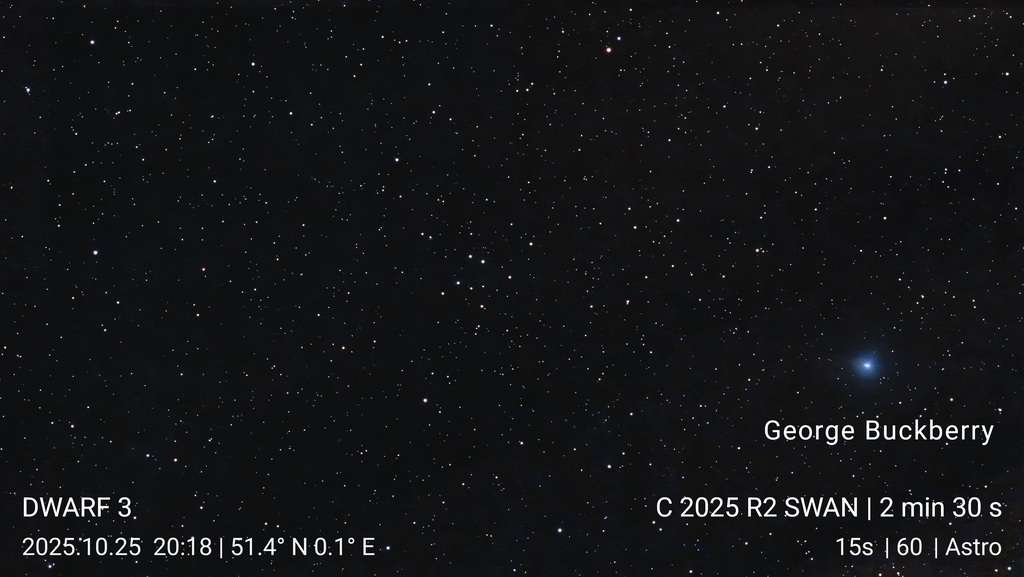 Comet C/2025 R2 (SWAN) – Crayford Manor House Astronomical Society Dartford